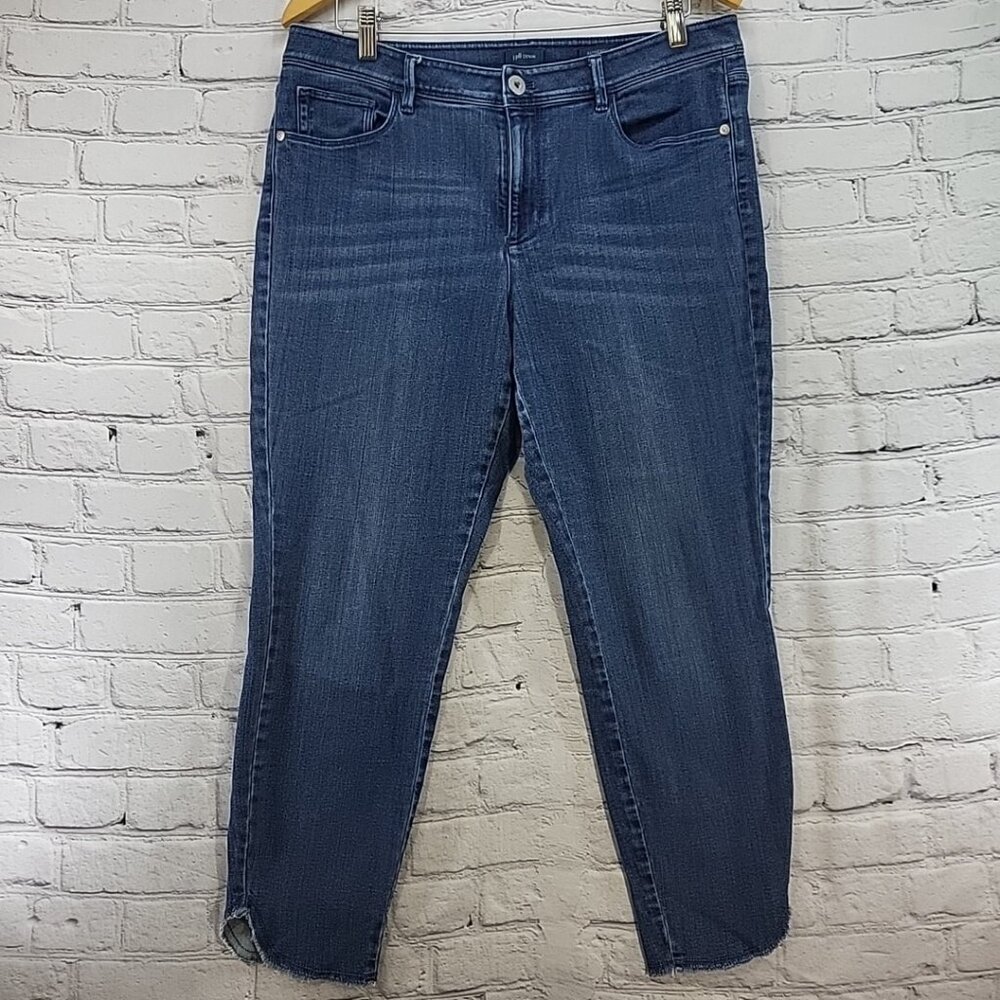 J Jill Denim Jeans Womens Sz 12 Slim‎ Ankle